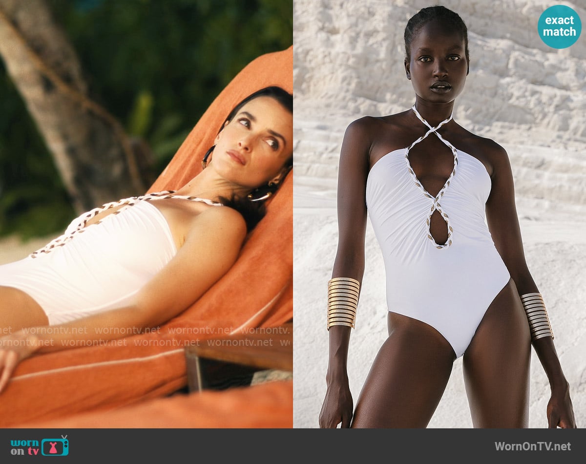 Mes Demoiselles Swimsuit Babilonia worn by Chloe (Charlotte Le Bon) on The White Lotus