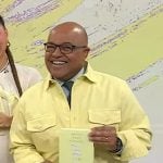 Mike Tirico’s yellow shirt on Today