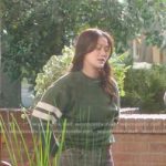 Molly’s green striped sweatshirt on Greys Anatomy