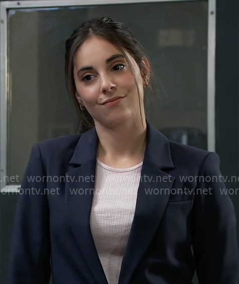 Molly’s blue suit on General Hospital