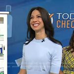 Natalie’s blue short sleeve cropped sweater on Today