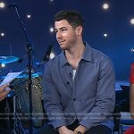 Nick Jonas’s blue jacket and white sneakers on Today