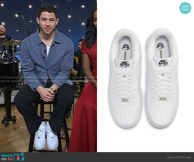 Nike Air Force 1 '07 FlyEase Sneaker worn by Nick Jonas on Today