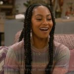 Nina’s rainbow ombre sweater on Poppas House