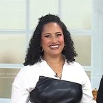 Omi Hopper’s layered leather shirt on Today