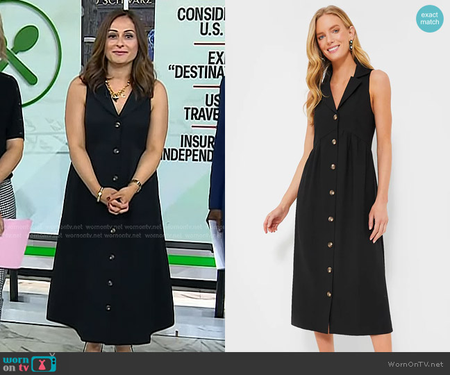 Pomander Place Black Jules Dress worn by Farnoosh Torabi on Today