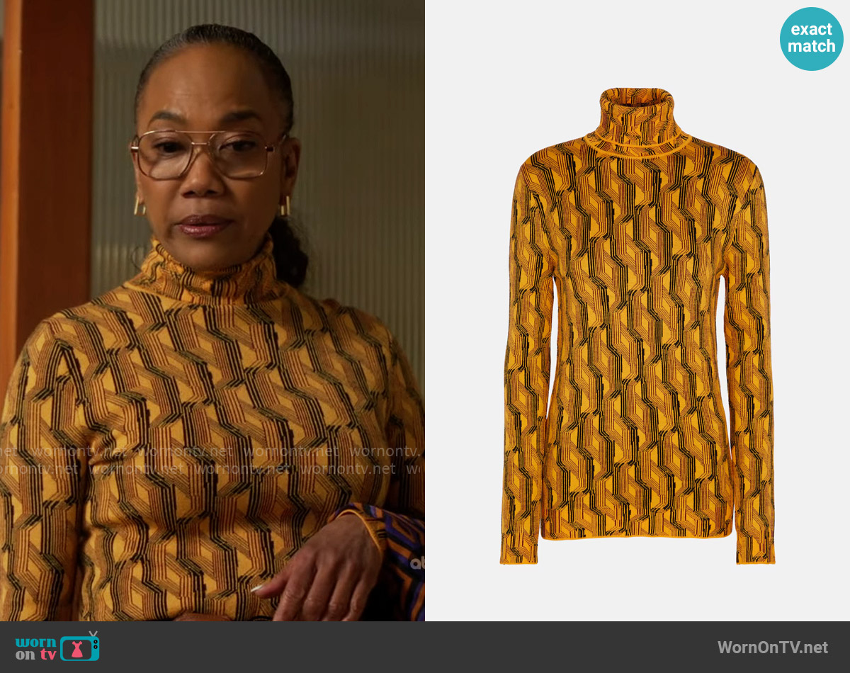 Prada Stretch wool-blend turtleneck sweater worn by Amanda Wagner (Sonja Sohn) on Will Trent