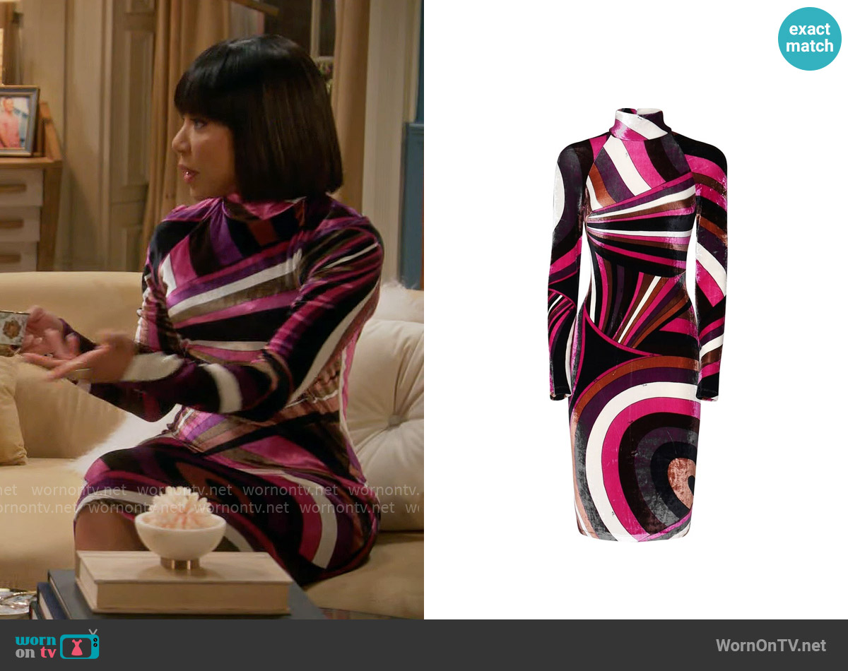 Pucci Iride Dress worn by Catherine (Wendy Raquel Robinson) on Poppas House