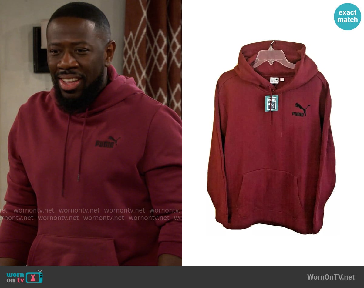 Puma Embroidered Logo Hoodie worn by Malcom (Sheaun McKinney) on The Neighborhood
