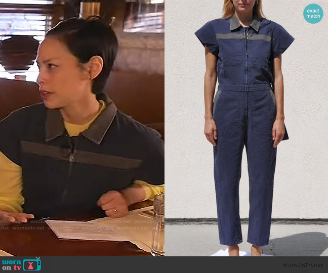 Rachel Jumpsuit Birch Jumpsuit worn by Pilar Valdes on The Drew Barrymore Show