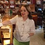 Rachel Dorion Guerin’s white shirt and green pants on Today