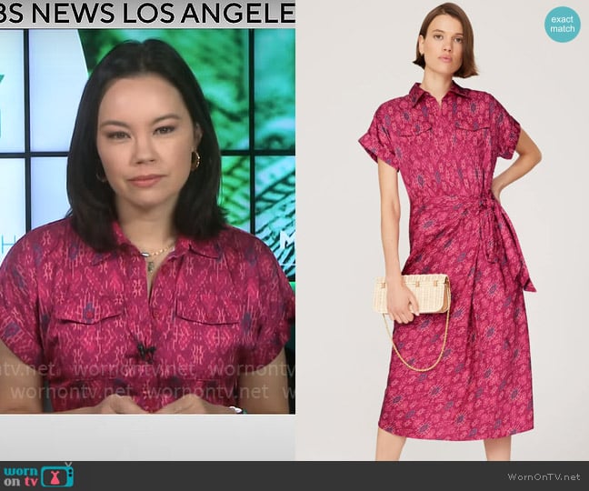 LAUREN Ralph Lauren Seagill Dress worn by Jo Ling Kent on CBS Mornings