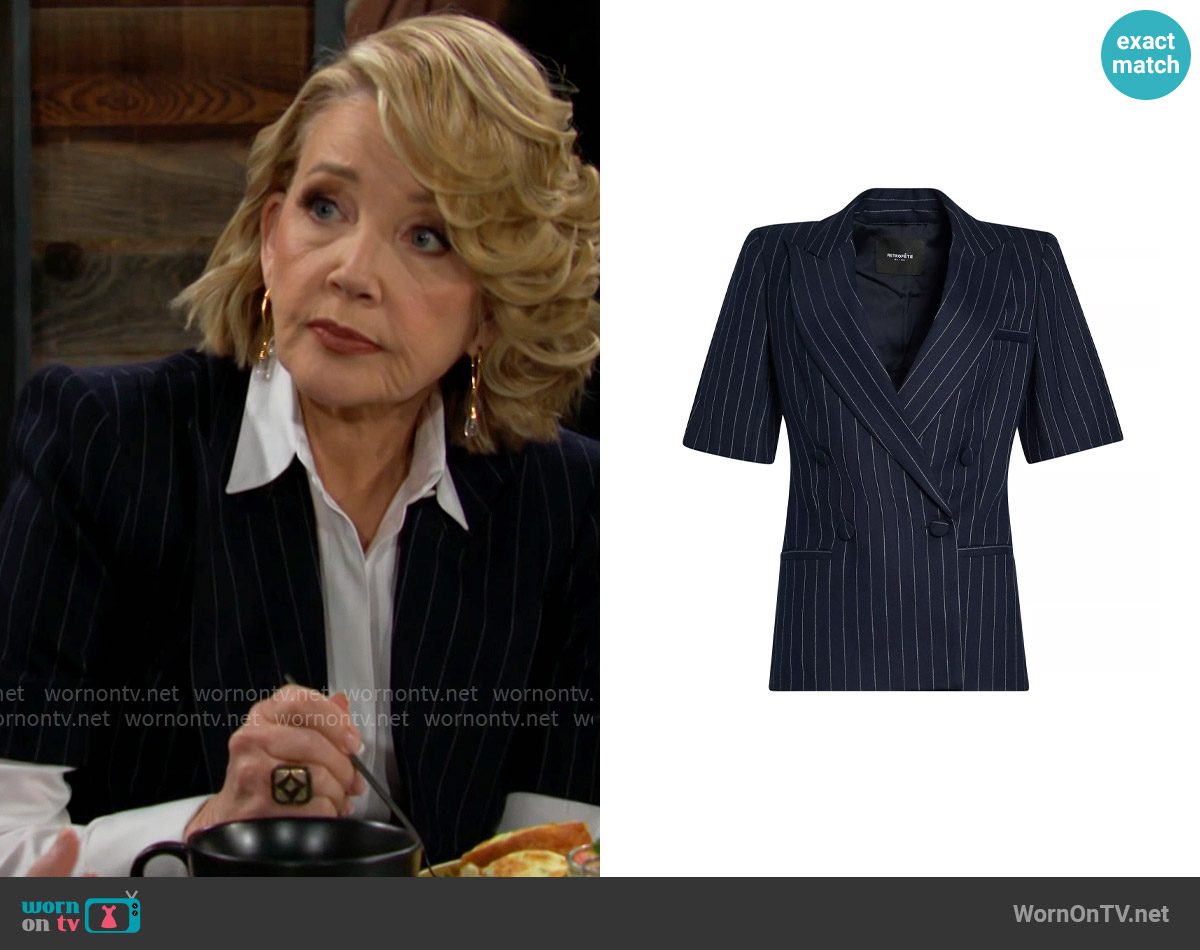 Retrofete Claudia Blazer worn by Nikki Reed Newman (Melody Thomas-Scott) on The Young and the Restless