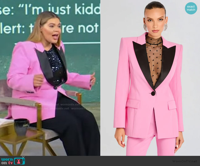 Retrofete Muse Blazer worn by Tiffany Baira on Tamron Hall Show