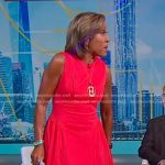 Robin’s pink sleeveless midi dress on Good Morning America
