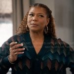 Robyn’s chevron stripe cardigan on The Equalizer