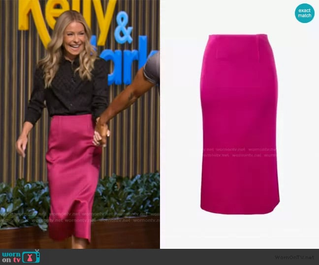 Roland Mouret Salway Skirt worn by Kelly Ripa on Live with Kelly and Mark