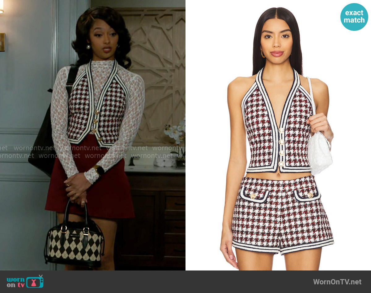 Ronny Kobo Augustina Top worn by Kat Richardson (Colby Muhammad) on Beyond the Gates