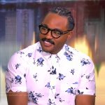 Ryan Coogler’s white floral print shirt on The View