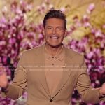 Ryan Seacrest’s beige suit on American Idol
