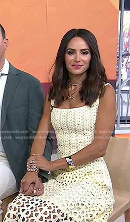 Samantha Busch’s yellow crochet dress on Today