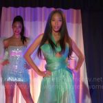 Samantha’s green runway dress on Beyond the Gates