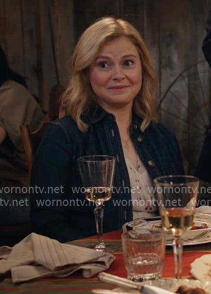 Sam’s denim shirt jacket on Ghosts