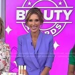 Sarah Eggenberger’s purple blazer dress on Today