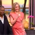 Sara’s pink satin dress on The View