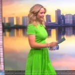 Sara’s green belted dress on The View