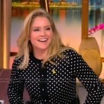 Sara’s polka dot print cardigan on The View