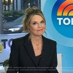 Savannah’s black blazer on Today