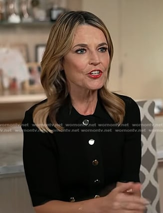 Savannah’s black polo dress on Today