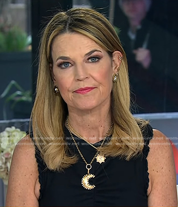 Savannah’s gold moon pendant necklace on Today