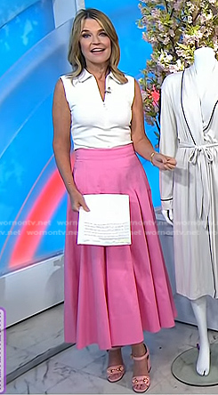 Savannah’s pink sandals on Today