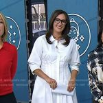 Savannah’s white pintuck shirtdress on Today
