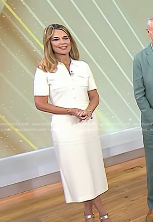 Savannah’s white polo dress on Today