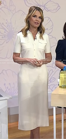 Savannah’s white polo dress on Today