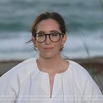 Savannah’s white puff sleeve dress on Today
