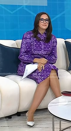 Savannah’s white slingback pumps on Today