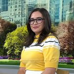 Savannah’s yellow striped sweater on Today