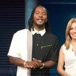 Scott’s colorblock shirt on Access Hollywood