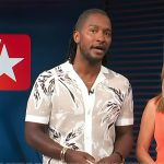 Scott’s floral print shirt on Access Hollywood
