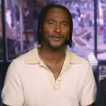 Scott’s white knit polo on Access Hollywood