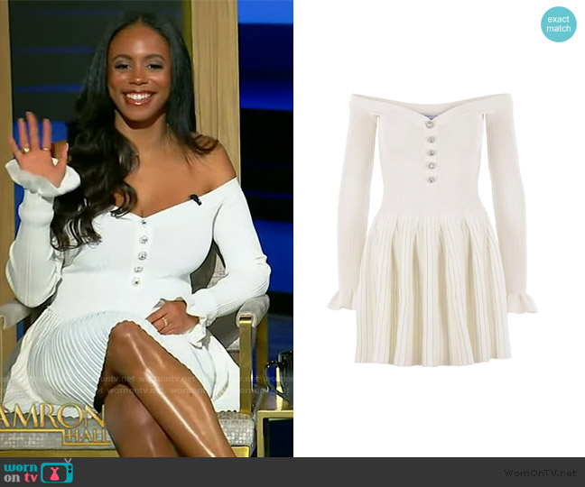 Self Portrait Striped Dress worn by Sierra Mayhew on Tamron Hall Show