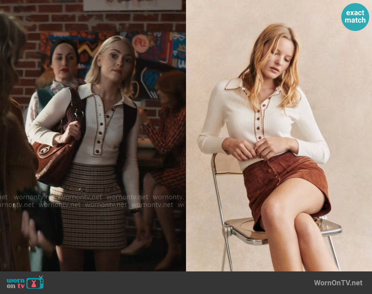 Sezane Armelle Jumper worn by Alice (AnnaSophia Robb) on Grosse Pointe Garden Society