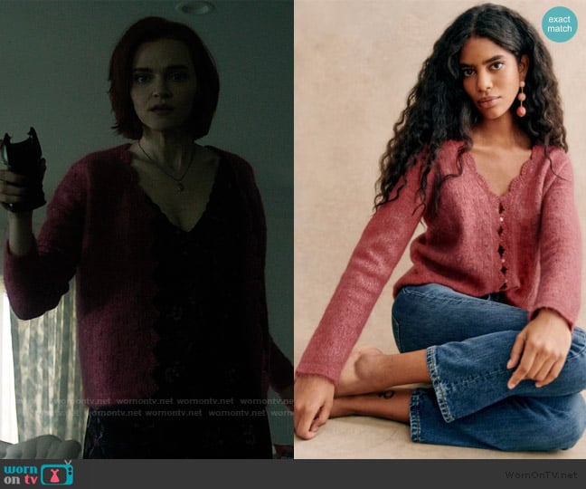 Sezane Anaelle Cardigan worn by Bronte (Madeline Brewer) on You