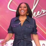 Sherri’s denim shirtdress on Sherri