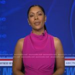 Shirleen’s fuchsia sleeveless jumpsuit on Good Morning America