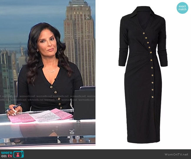 Shoshanna James Dress in Jet worn by Darlene Rodriguez on Today